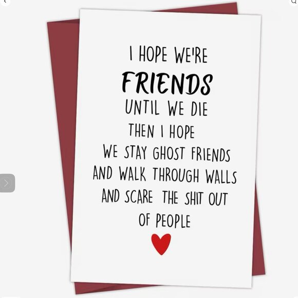 Eternal Pals: Ghost Friends Forever Greeting Card - Picture 1 of 6